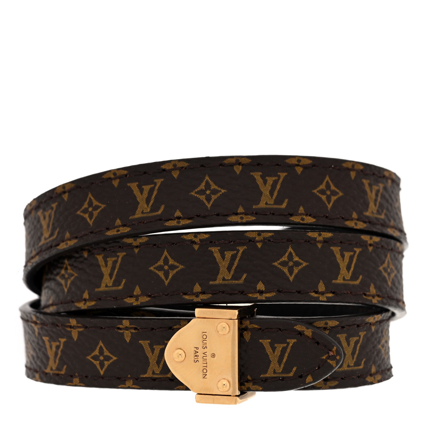 Louis Vuitton Monogram Double Wrap Bracelet 17 1 of 4