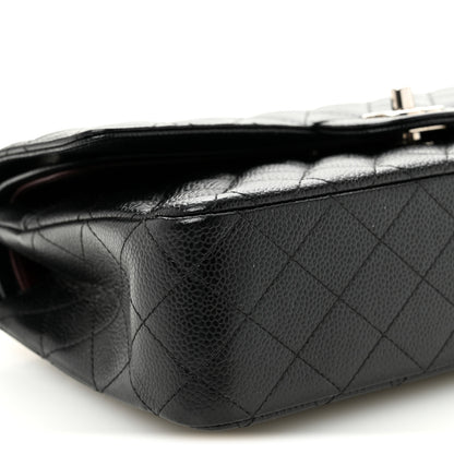Chanel Caviar Quilted Medium Double Flap Black 9 of 10