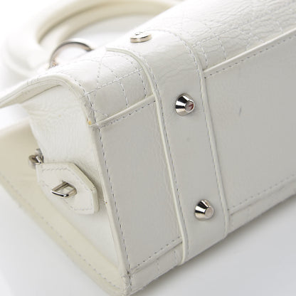 Christian Dior Calfskin Cannage Stitched Small Lady East West Lady Dior White 13 of 26