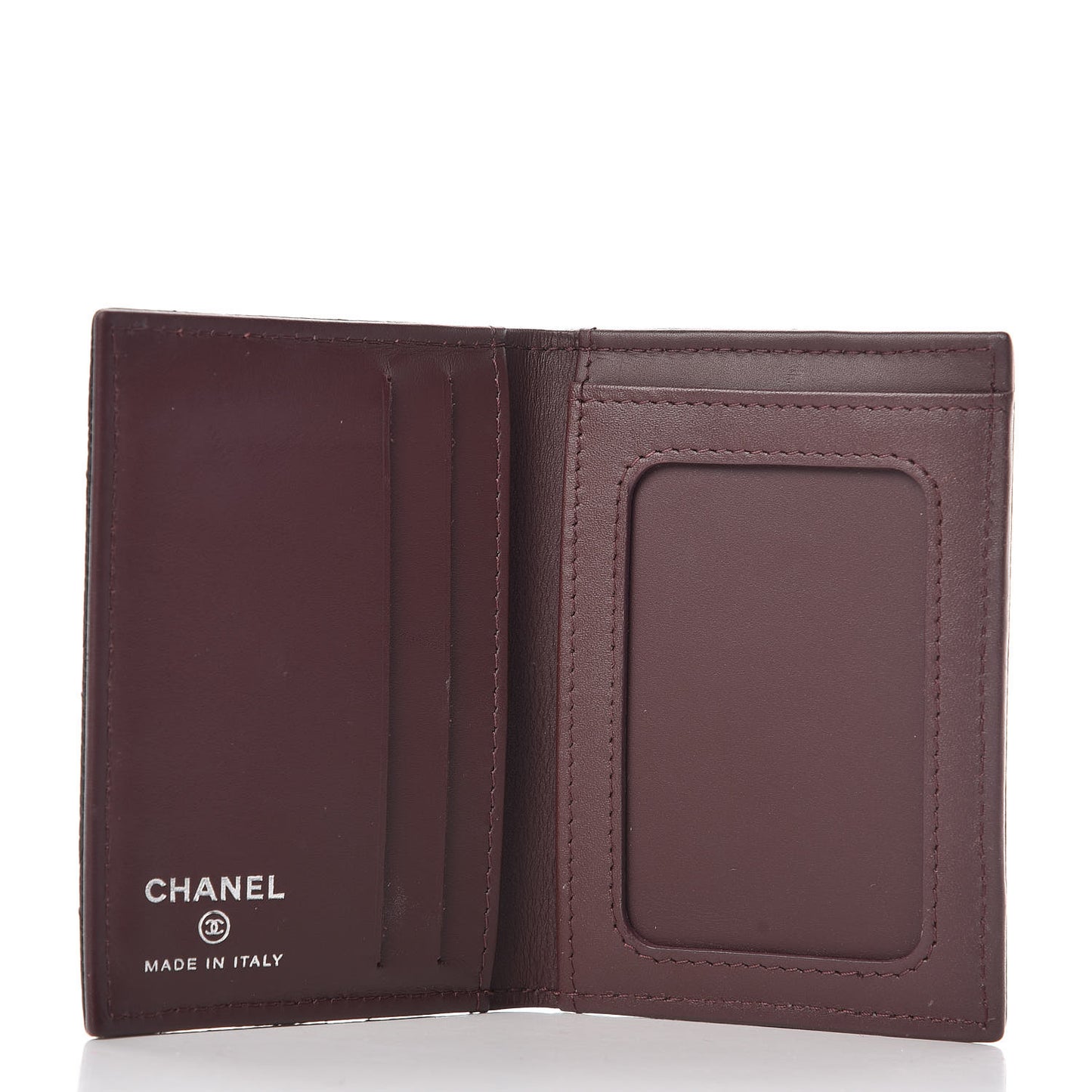 Caviar Quilted Card Holder Wallet Black