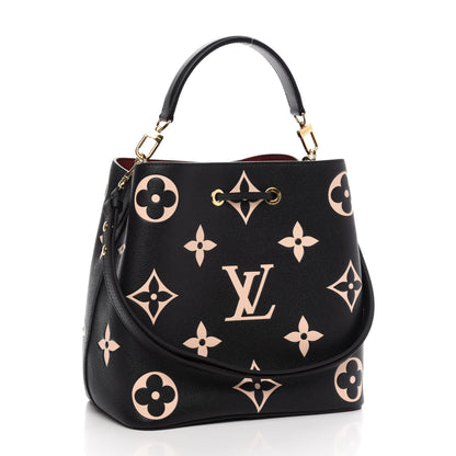 Louis Vuitton Empreinte Monogram Giant Neonoe MM Black Beige 5 of 13