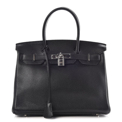 Hermes Taurillon Clemence Birkin 30 Black 1 of 42