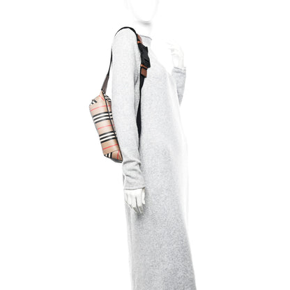 Burberry E-Canvas Icon Stripe Sonny Bum Bag Archive Beige 2 of 11