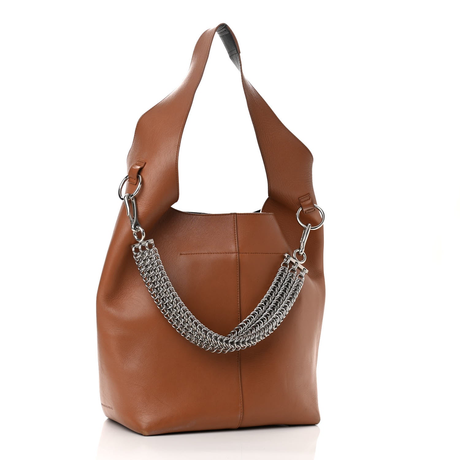 Alexander Wang Smooth Calfskin Genesis Box Chain Hobo Tan 3 of 14