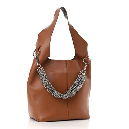 Alexander Wang Smooth Calfskin Genesis Box Chain Hobo Tan 3 of 14
