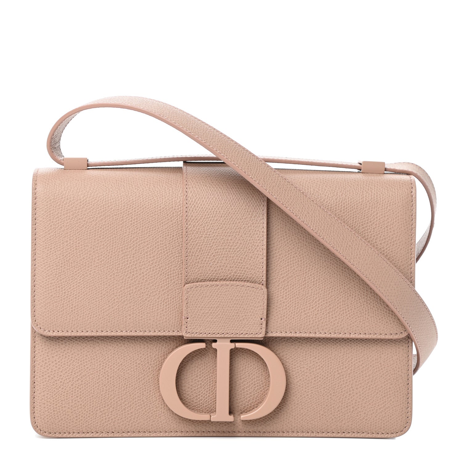 Christian Dior Ultra Matte Grained Calfskin 30 Montaigne Flap Bag Blush 1 of 8