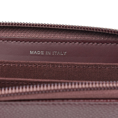 Chanel Caviar Small Timeless Zip Around Wallet Burgundy 6 of 9