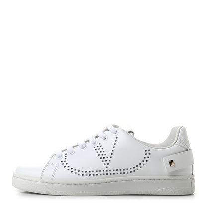Valentino Garavani Calfskin Womens Backnet Sneakers 36 White 1 of 8