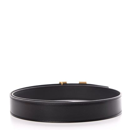 Hermes Box Togo 32mm Guilloche H Belt 90 Black 3 of 7