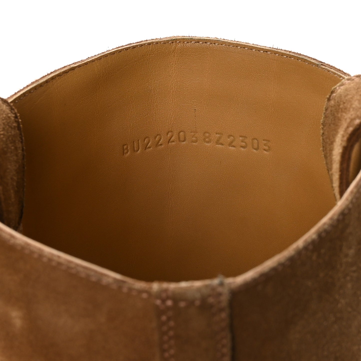 Suede Calfskin Folk 35 Cowboy Boots 36.5 Camel