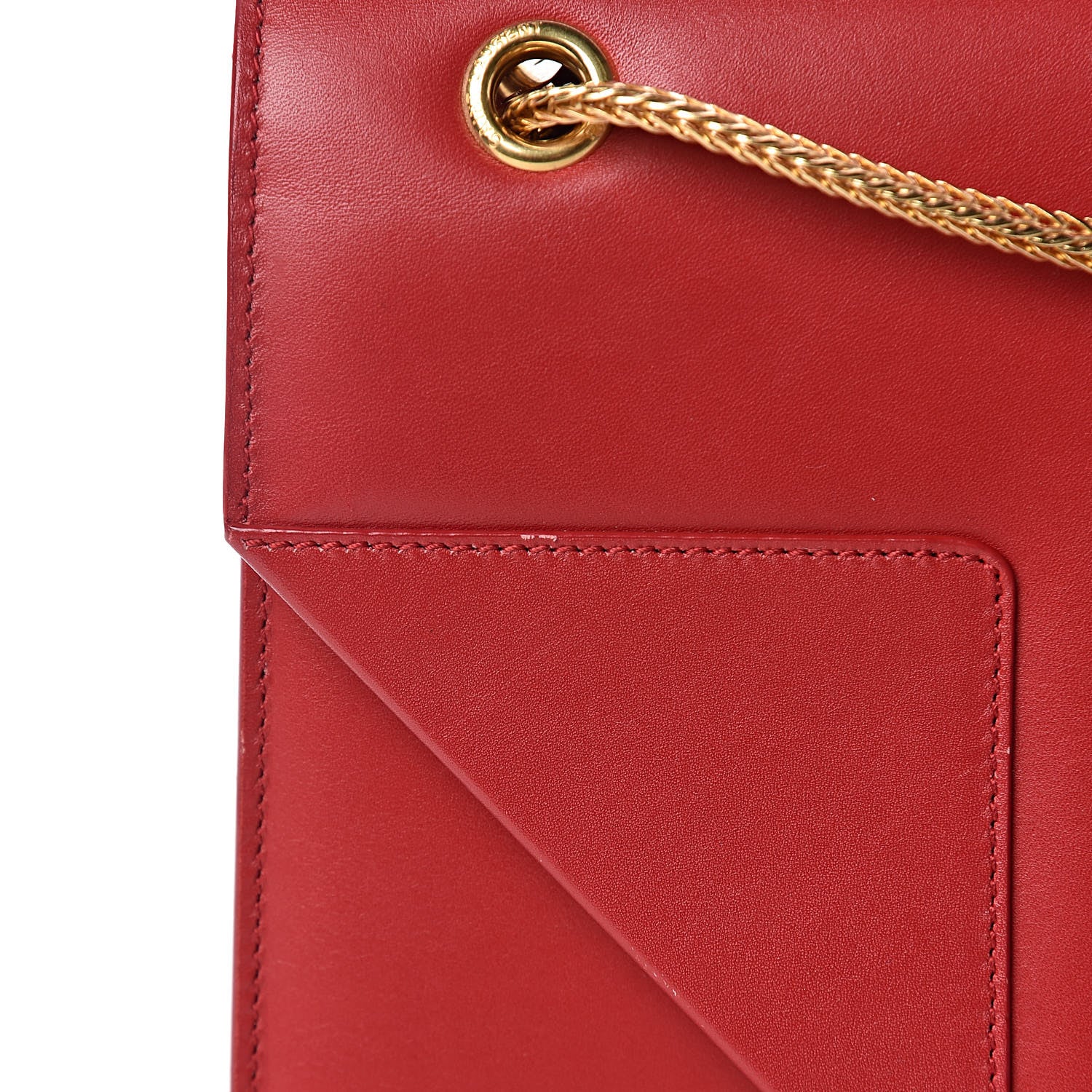 Saint Laurent Calfskin Medium Classic Betty Red 10 of 12