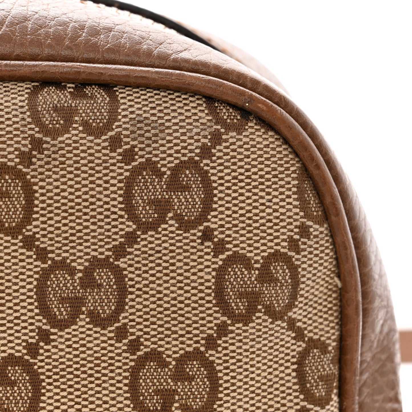 Monogram Mini Bree Messenger Bag Beige Tabacco