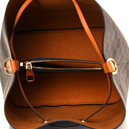Louis Vuitton Damier Ebene Neonoe MM Safran 5 of 9