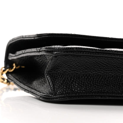 Chanel Caviar Quilted Wallet on Chain WOC Black 10 of 11