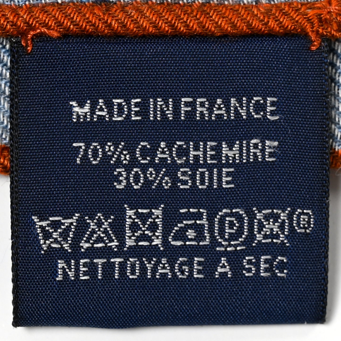 Cashmere Silk Les Ailes De Pegase Scarf 100 Denim Marine