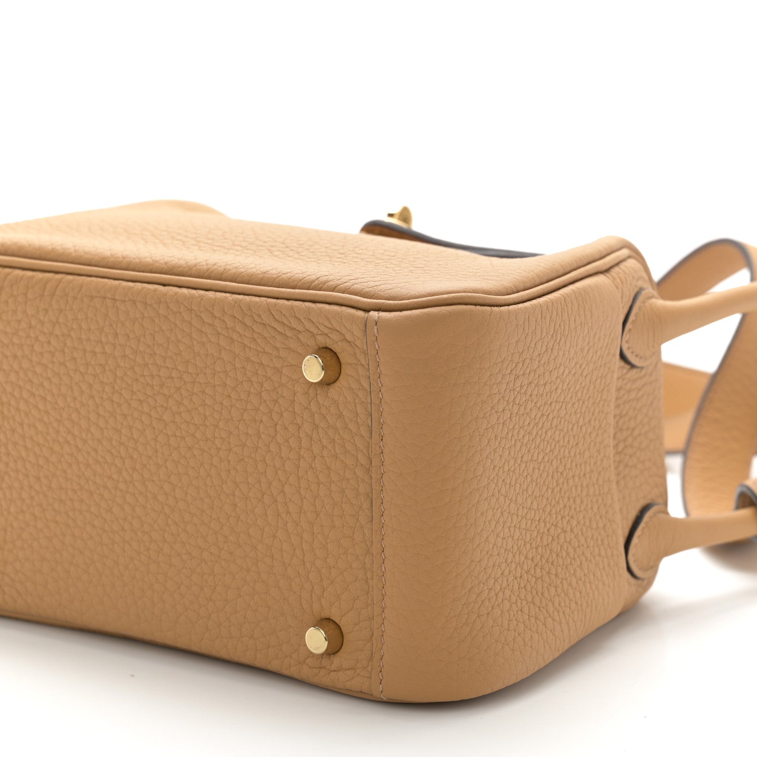 Hermes Taurillon Clemence Mini Lindy 20 Biscuit 10 of 11