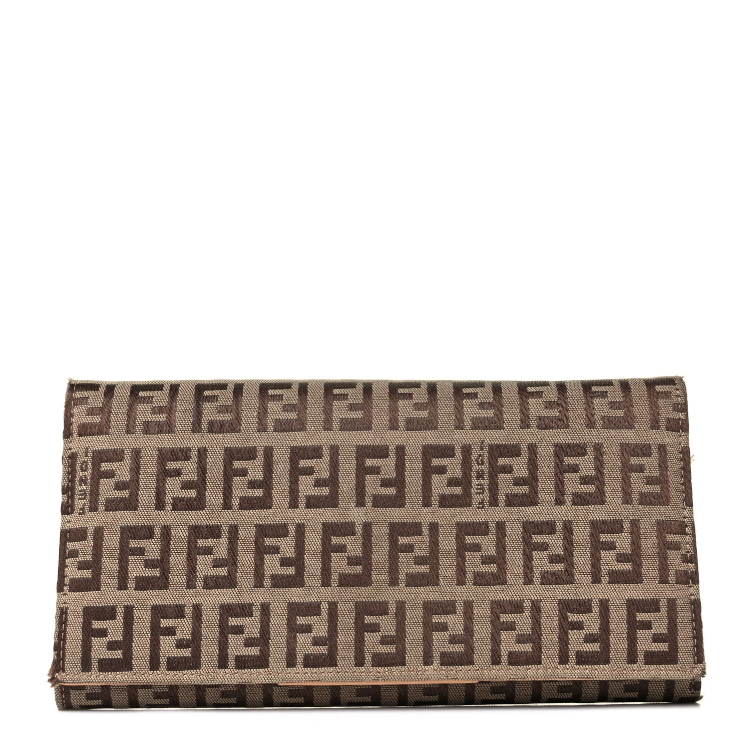 Fendi Zucchino Continental Wallet Brown 1 of 12
