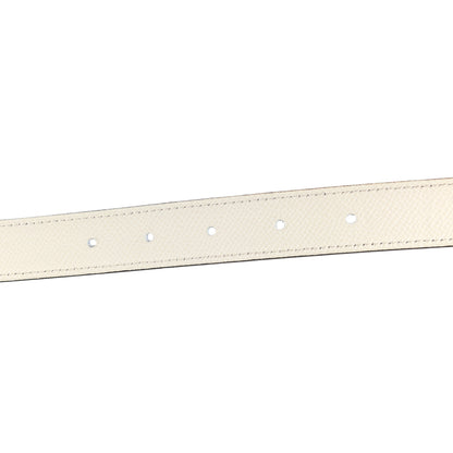 Hermes Swift Epsom 24mm Mors H Belt 75 Bleu Brighton White 5 of 8