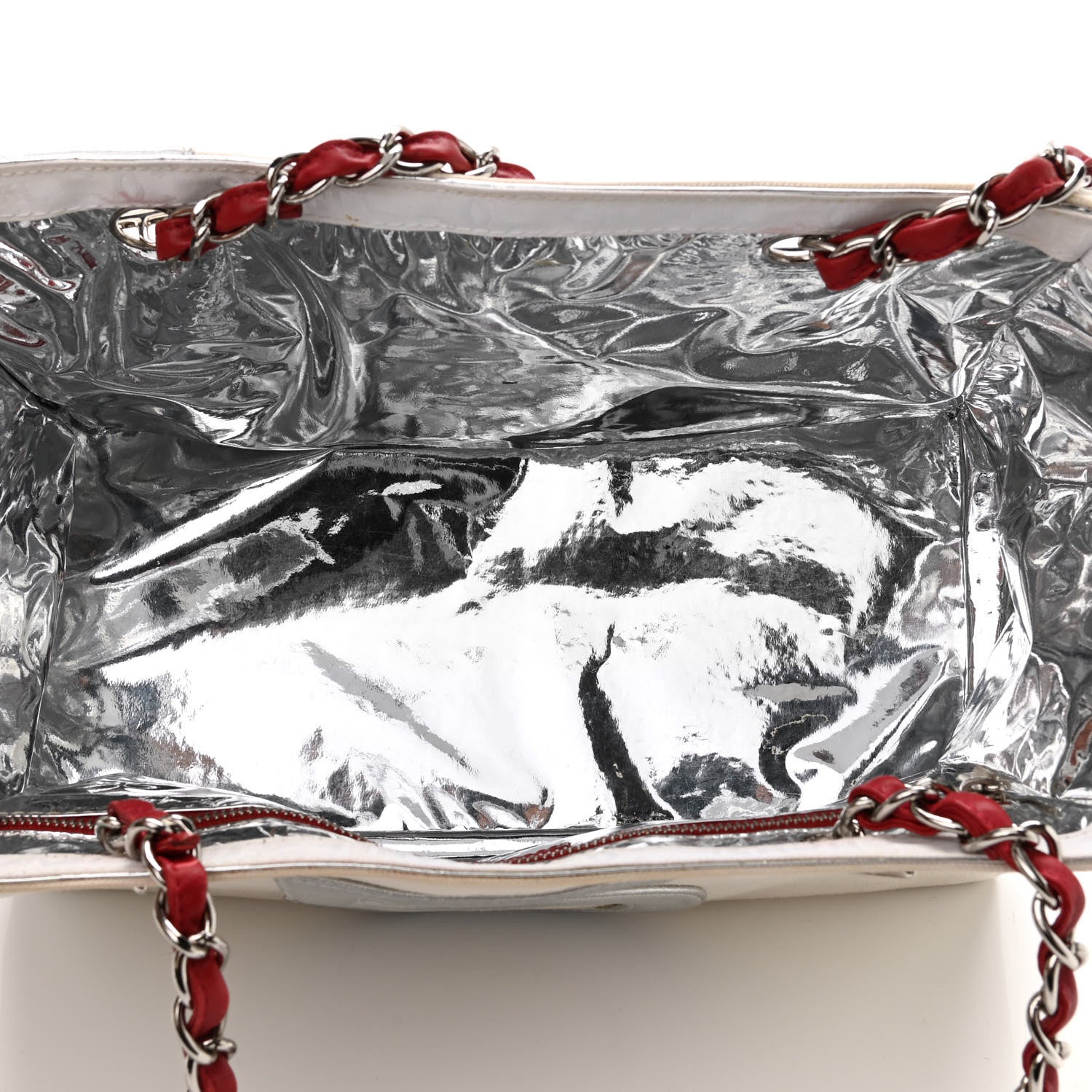 Chanel Canvas Foil N°5 Shopping Tote Beige 4 of 15