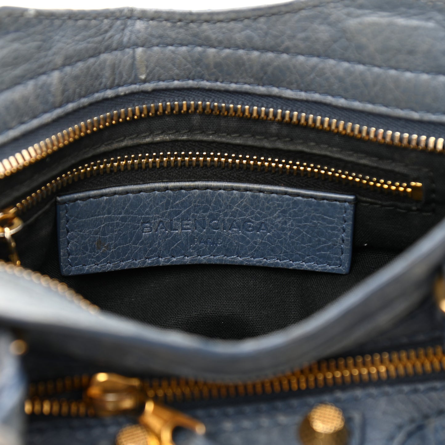 Agneau Giant 12 Gold Hardware Mini City Bleu Persan