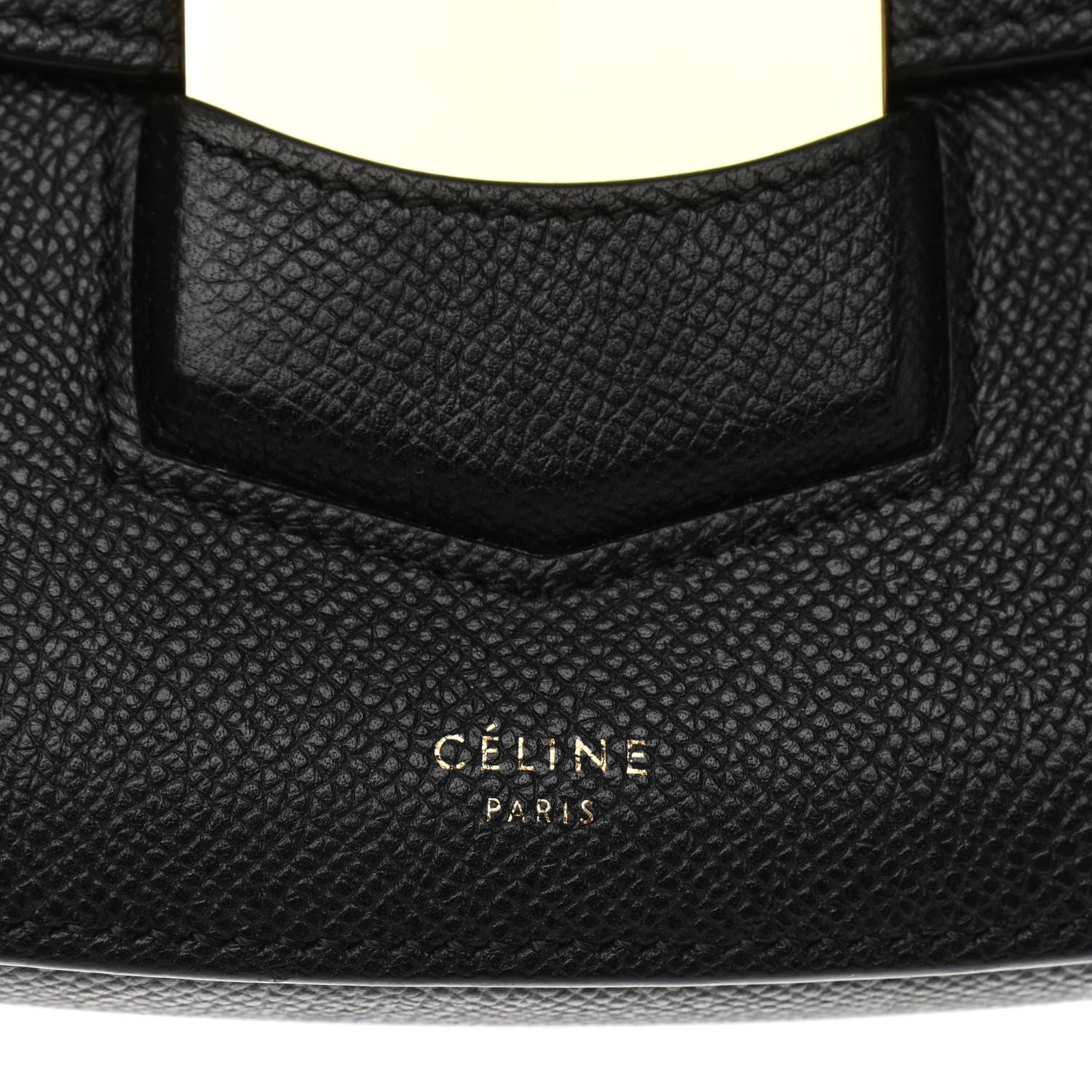 Celine Grained Calfskin Compact Trotteur Black 6 of 11