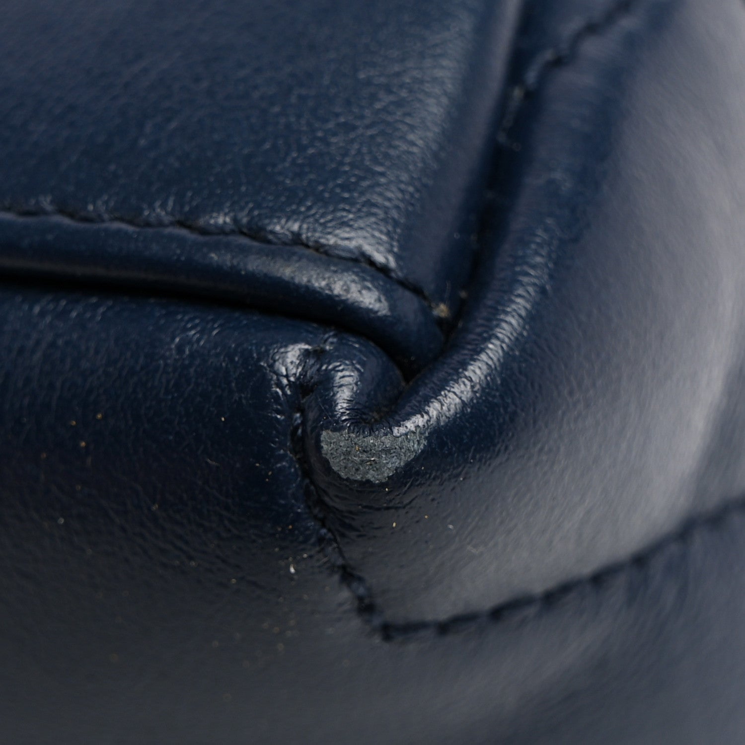 Saint Laurent Calfskin Y Quilted Monogram Small Loulou Chain Satchel Denim Blue 13 of 16