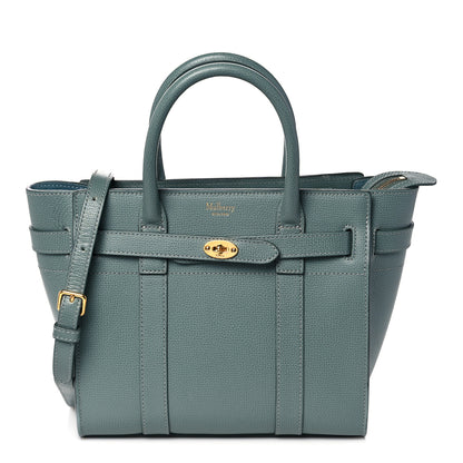 Mulberry Small Classic Grain Mini Zipped Bayswater Antique Blue 1 of 14