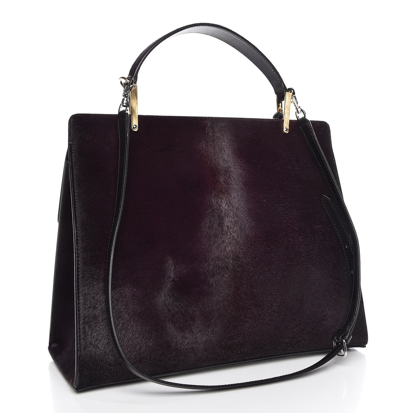 Calf Hair Le Dix M Cartable Shoulder Bag