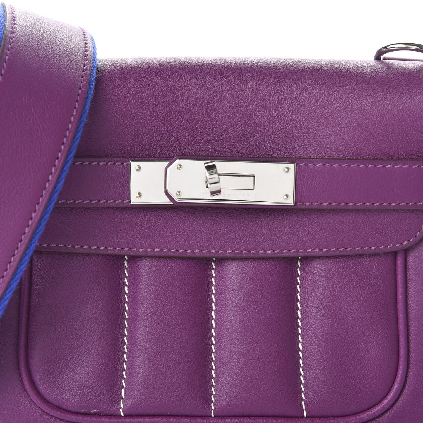 Veau Swift Mini Sac Berline Anemone Bleu Electrique