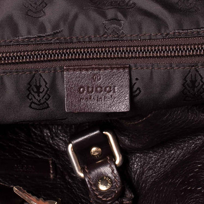 Gucci Guccissima Large Carry On Duffle Chocolate 6 of 9