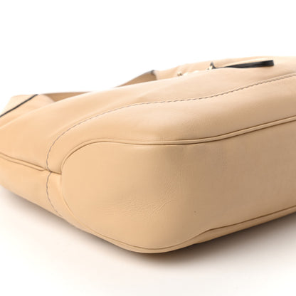 Gucci Calfskin Medium New Jackie Shoulder Bag Beige 6 of 10
