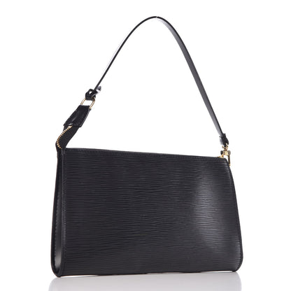 Louis Vuitton Epi Pochette Accessories 24 Black 3 of 8