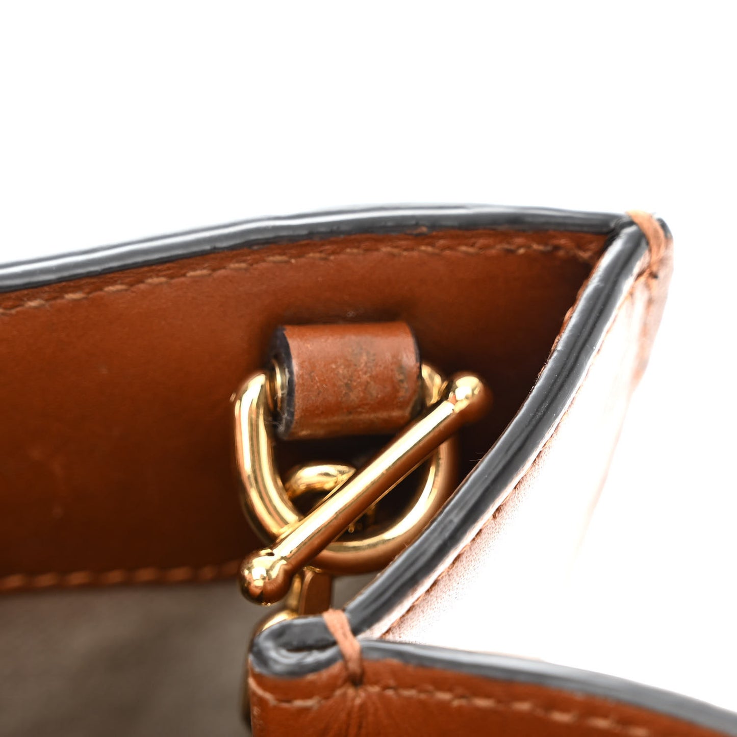 New Canvas Charisma Calfskin Crystal GG Monogram Mini Diana Tote Bag Camel Ebony