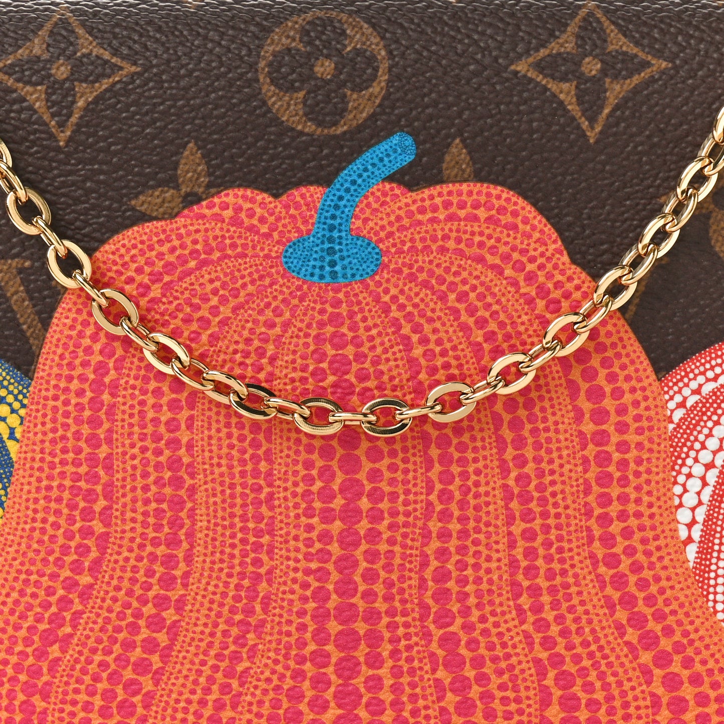 LV X YK Monogram Pumpkins Pochette Felicie