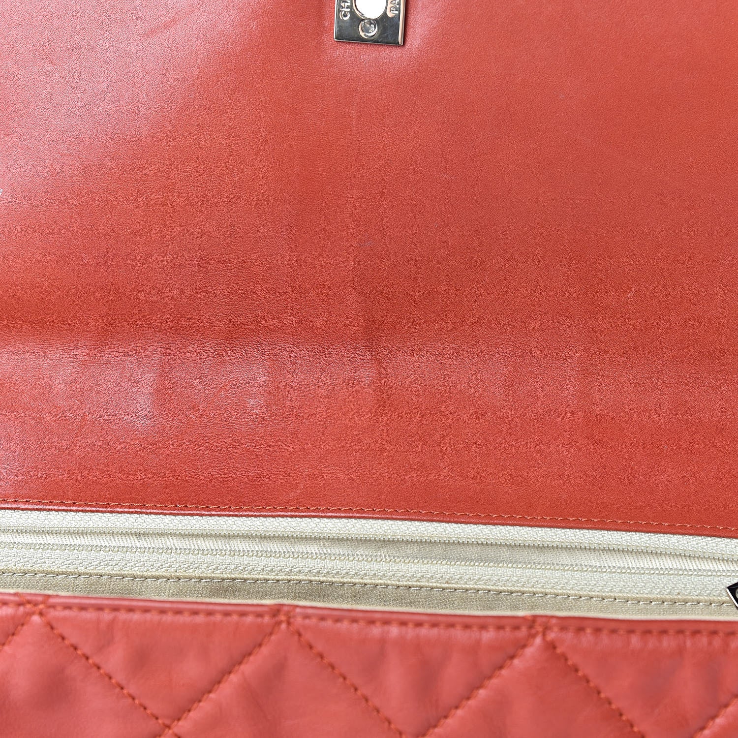 Chanel Calfskin Quilted In The Business Flap Bag Orange 16 of 26