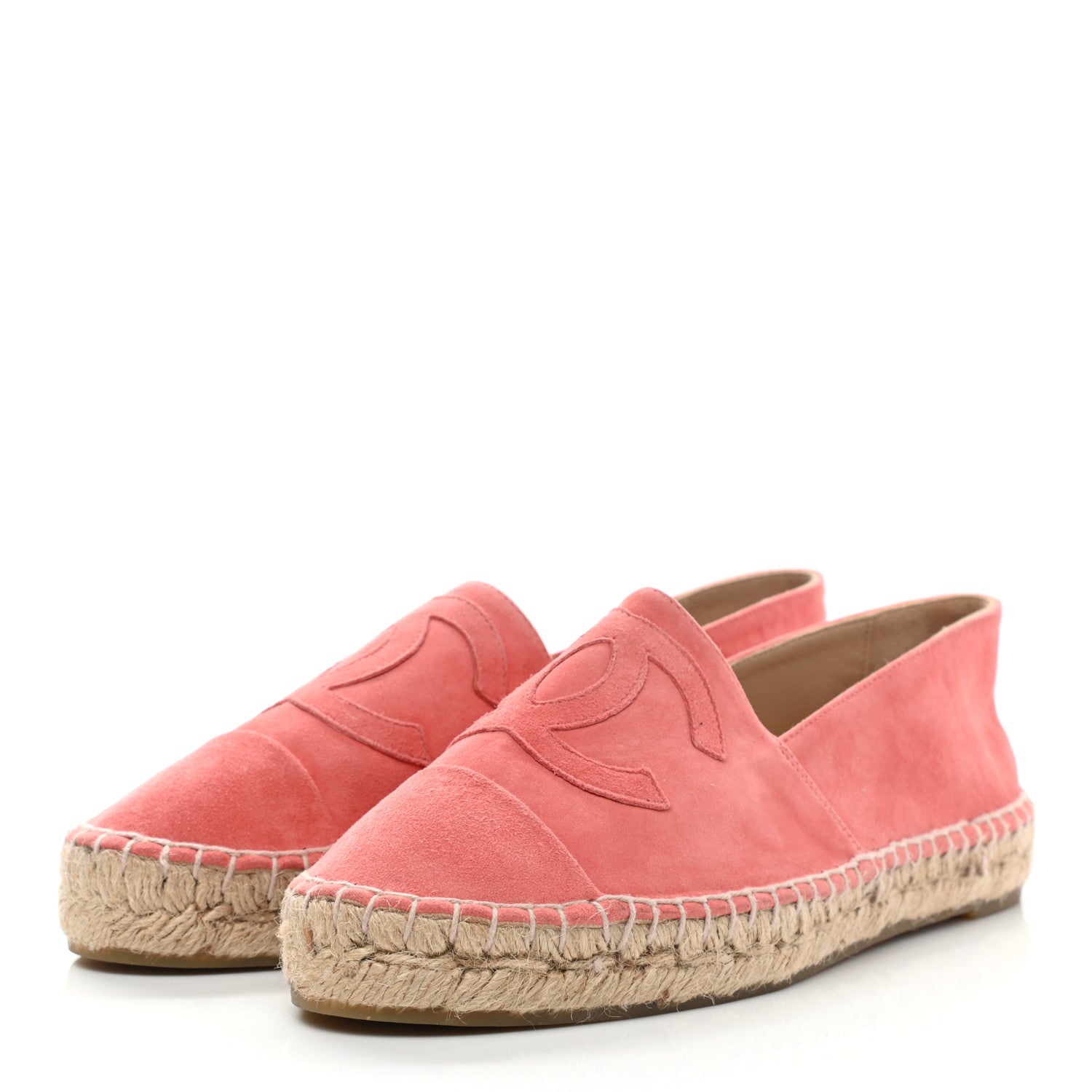 Chanel Suede CC Espadrilles 37 Pink 2 of 9
