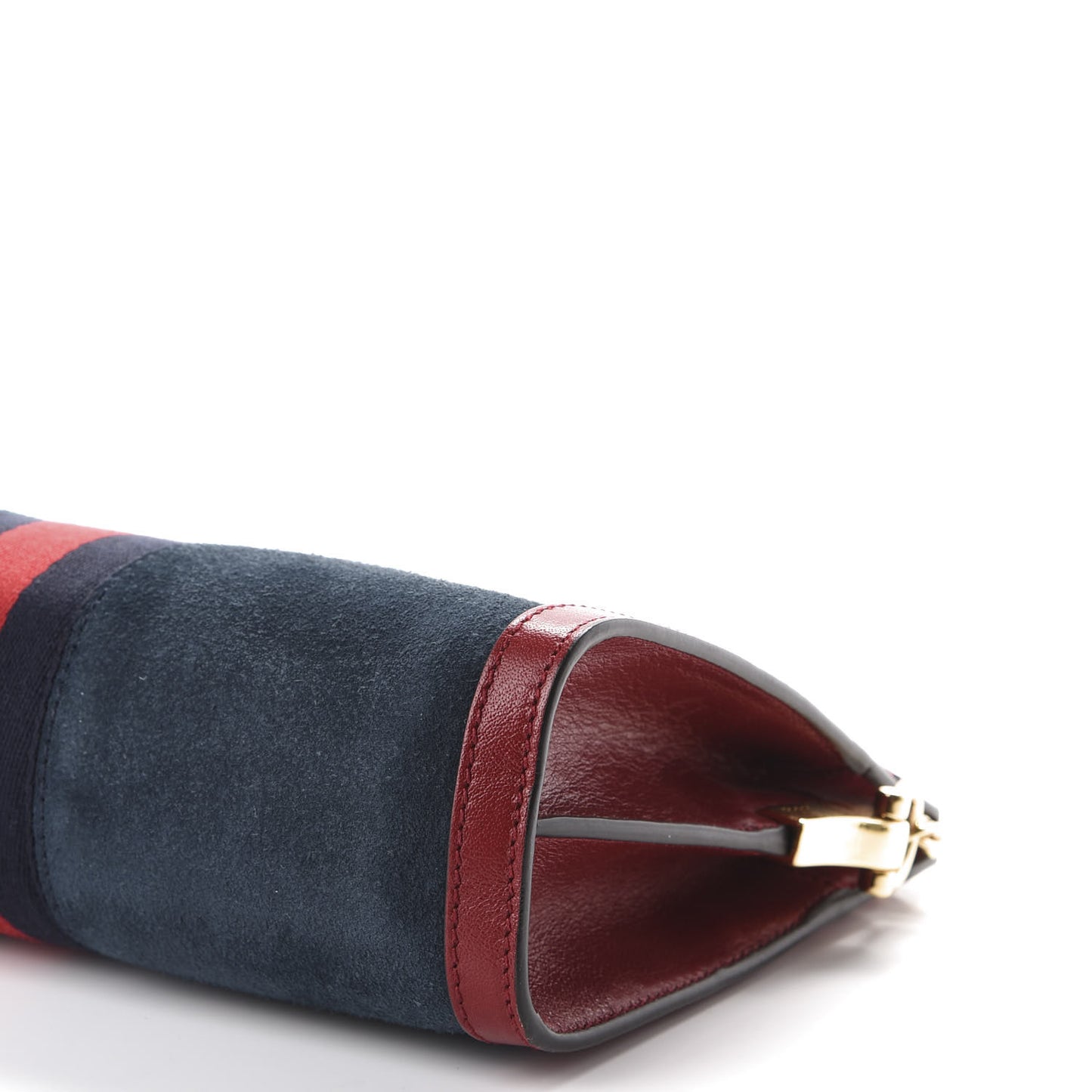 Suede Calfskin Web Small Ophidia Chain Shoulder Bag New Blue Romantic Cherry