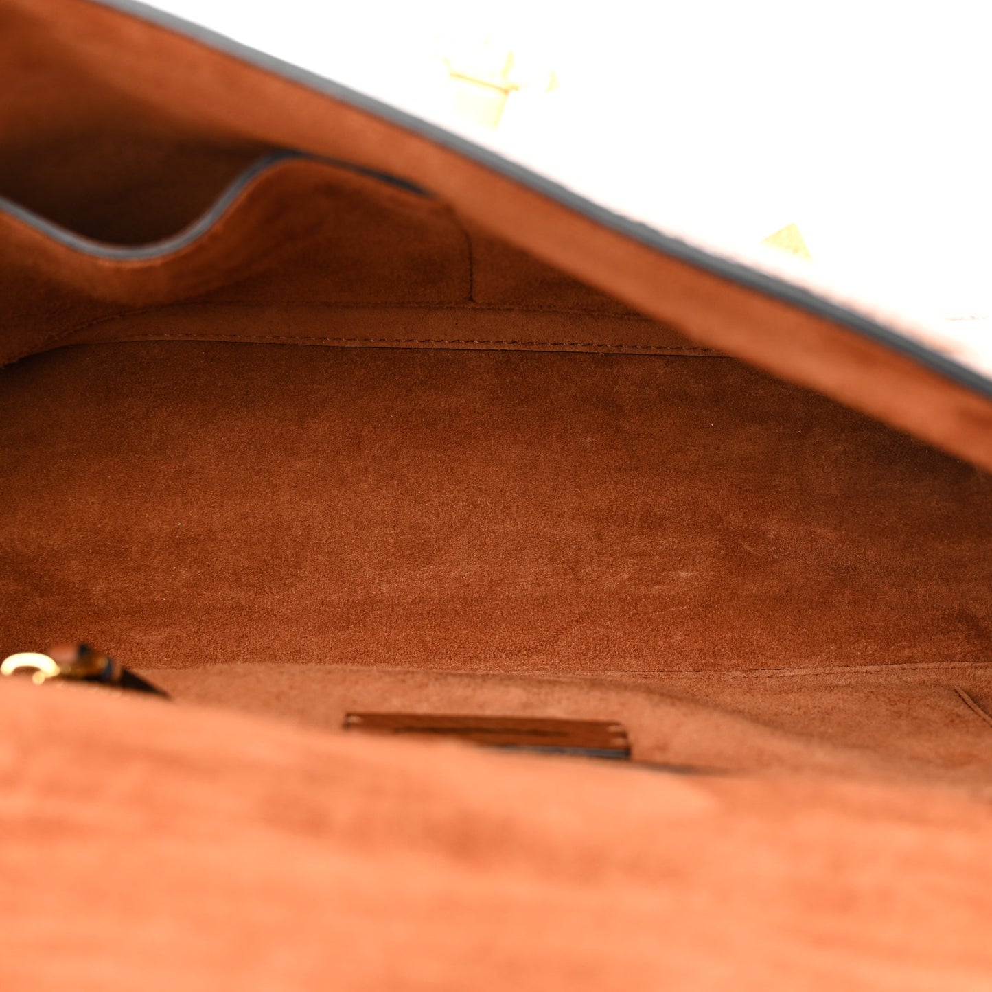 Grained Calfskin Large Roman Stud Shoulder Bag Selleria