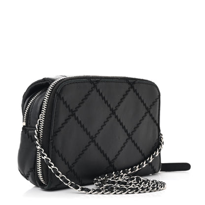 Chanel Lambskin Stitched New Mini Flap Black 3 of 13