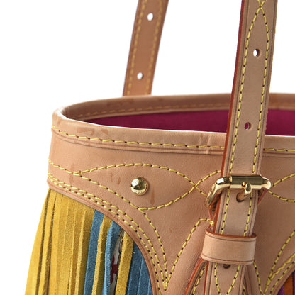Louis Vuitton Monogram Multicolor Fringe Bucket White 11 of 12