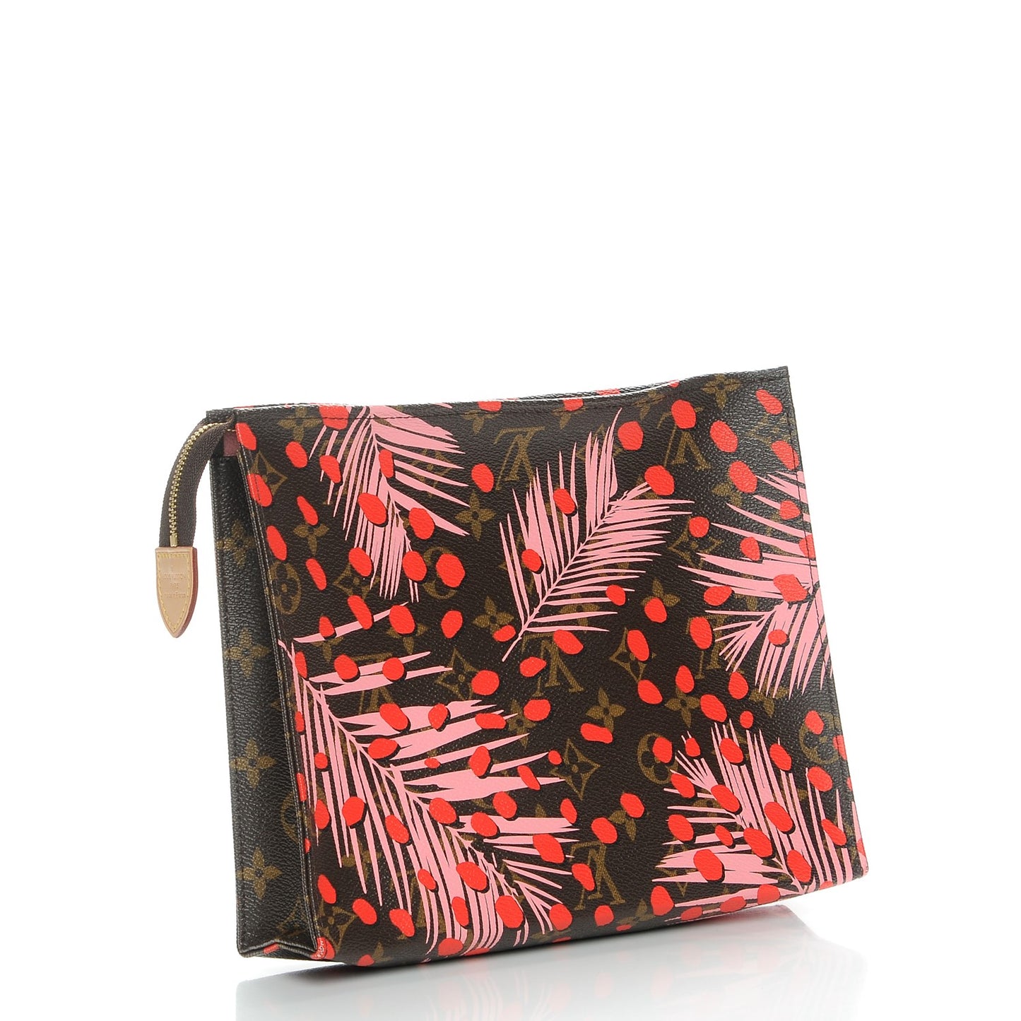 Monogram Jungle Dots Toiletry Pouch 26 Sugar Pink Poppy