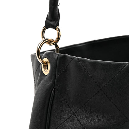 Chanel Calfskin Stitched Hobo Black 12 of 13