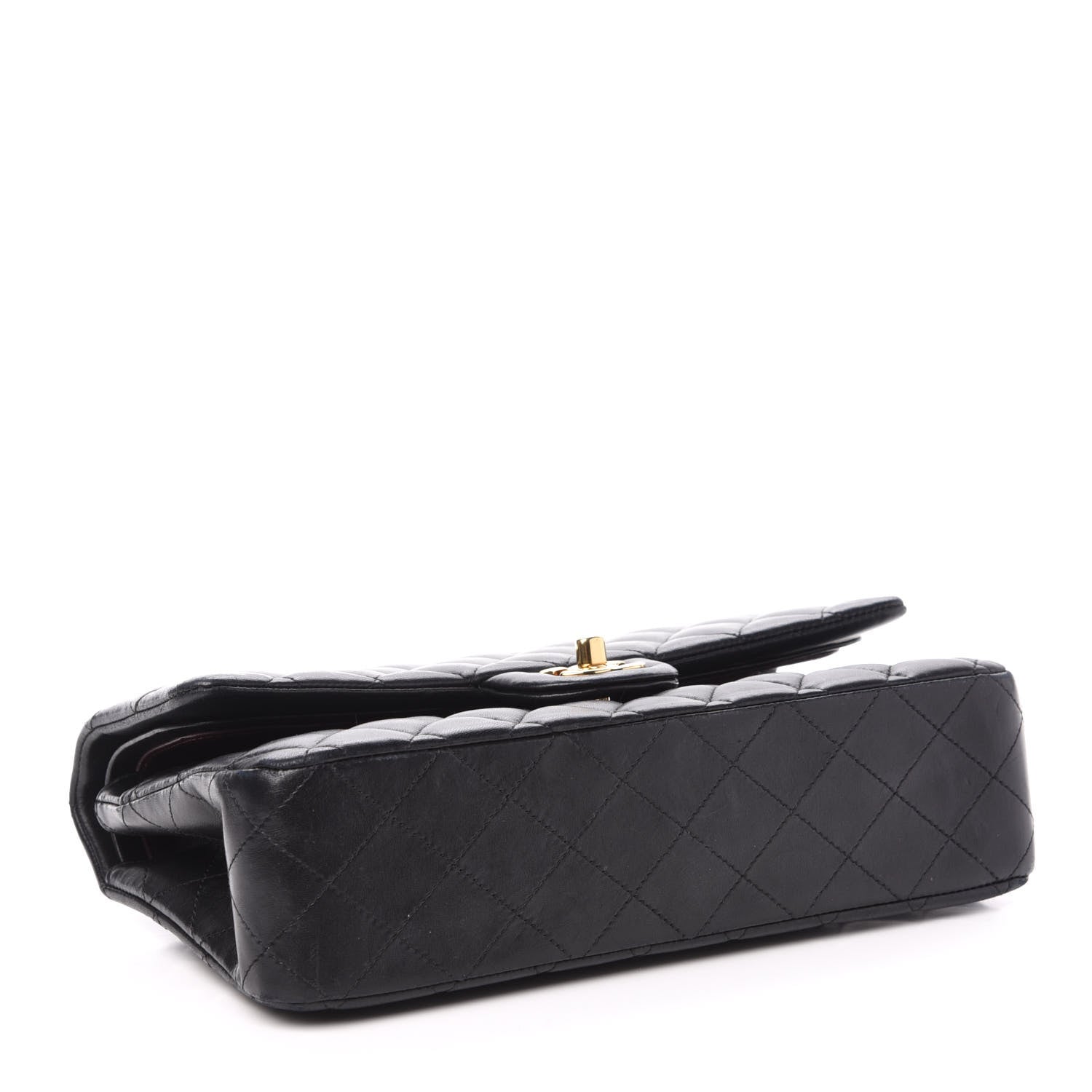 Chanel Lambskin Quilted Medium Double Flap Black 5 of 12