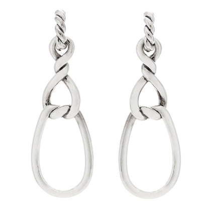 David Yurman Sterling Silver Continuance Triple Drop Earrings 1 of 6