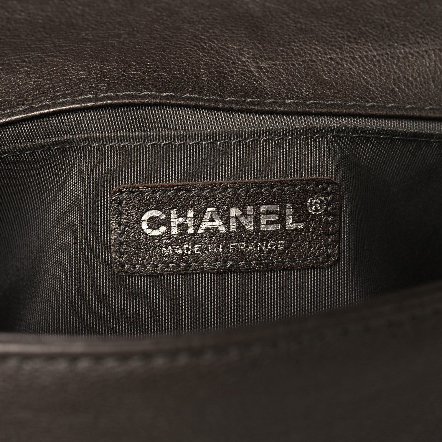 Chanel Metallic Calfskin Quilted Medium Boy Flap Pewter 6 of 10