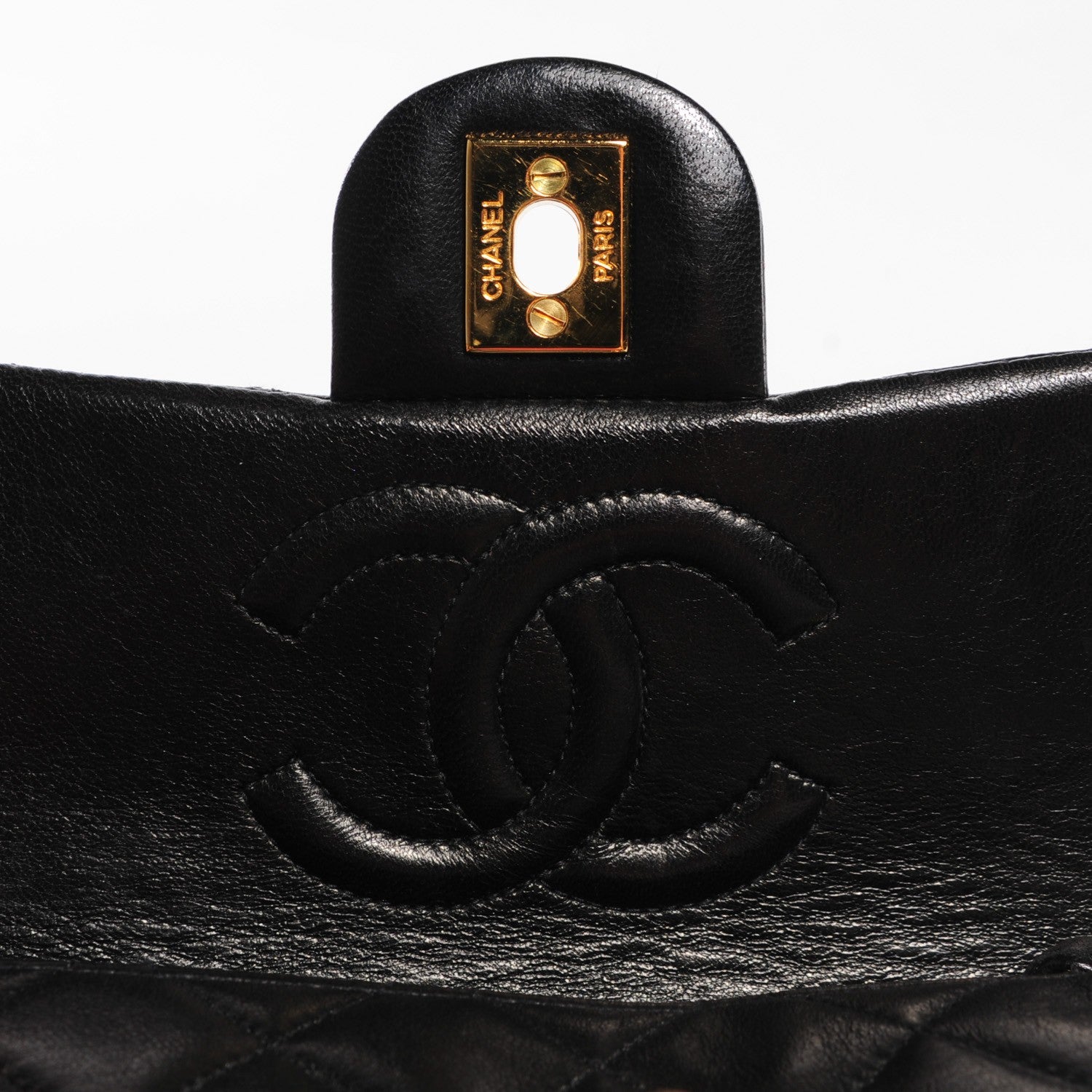 Chanel Lambskin Quilted Mini Square Flap Black 7 of 10