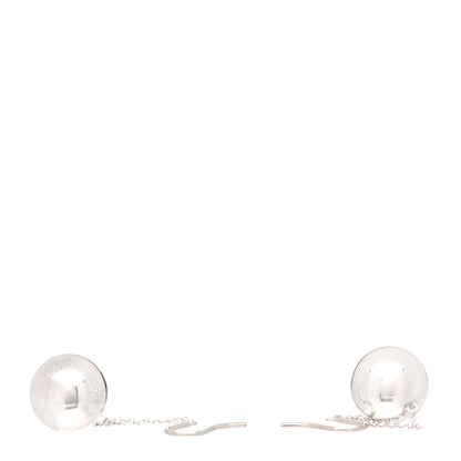 Tiffany Sterling Silver 14mm HardWear Ball Hook Earrings 3 of 4