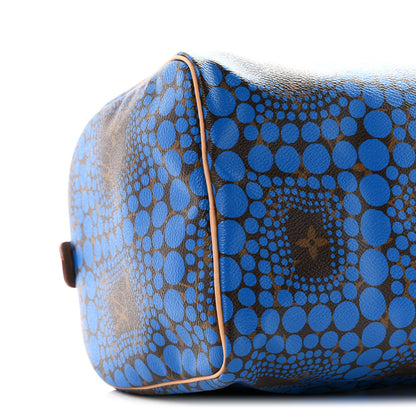 Louis Vuitton Monogram Kusama Town Speedy 30 Blue 8 of 10