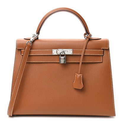 Hermes Epsom Kelly Sellier 32 Gold 1 of 10
