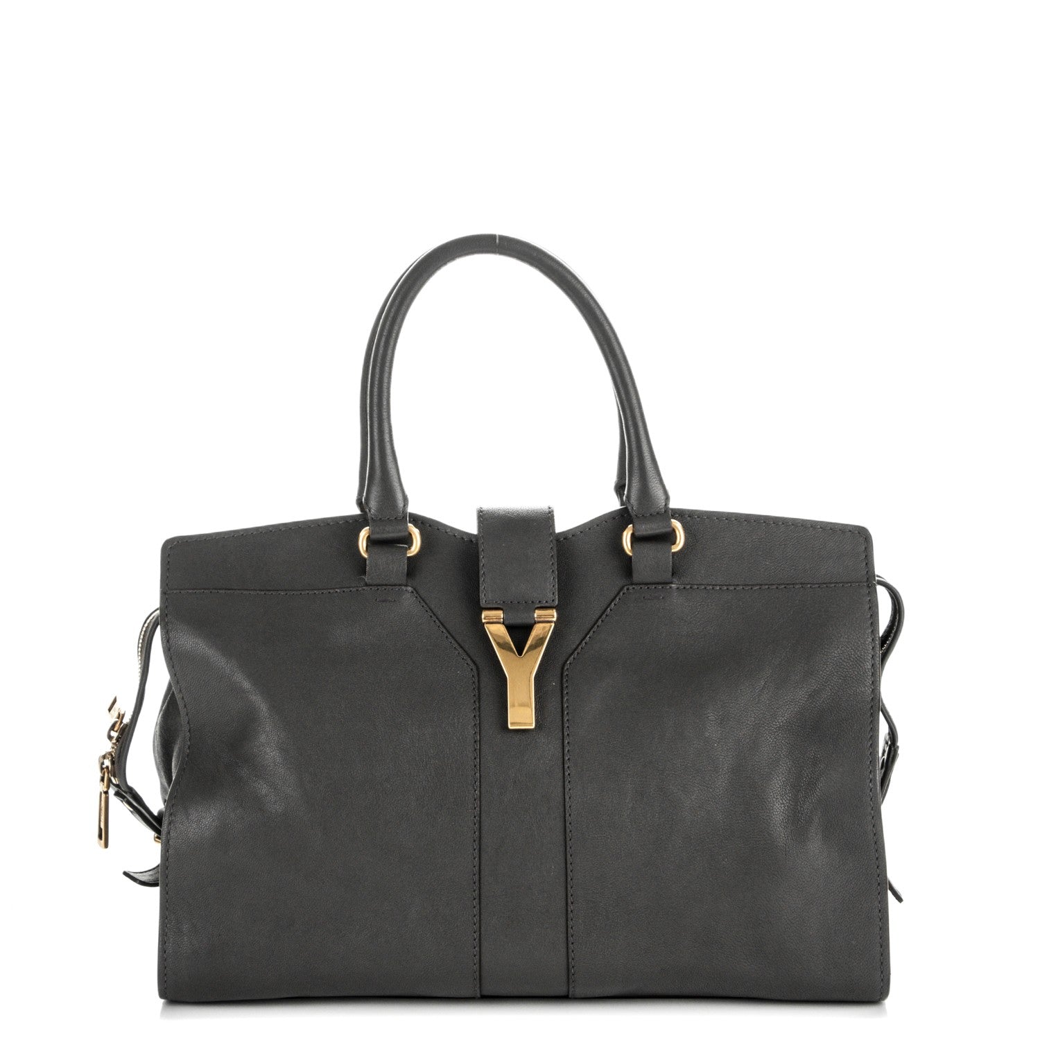 Saint Laurent Sheepskin Medium Cabas ChYc Grey 1 of 7